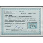 1919 Parlament 75f Certificate: Rogina
