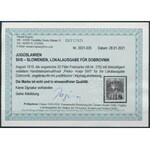 1919 Károly 20f Certificate: Rogina