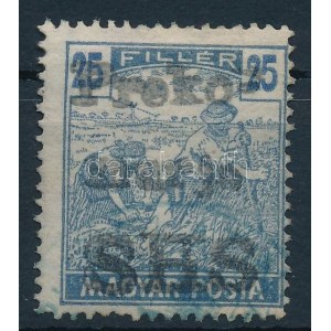 1919 Magyar Posta 25f Certificate: Rogina