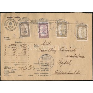 1922 Értéklevél 19K bérmentesítéssel / Insured cover