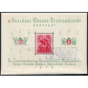 1938 17 db ORBÉK blokk elsőnapi bélyegzéssel (102.000) ...
