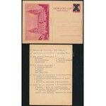 1931 6 különféle használatlan városképes díjjegyes levelezőlap érvénytelenített díjjeggyel ...
