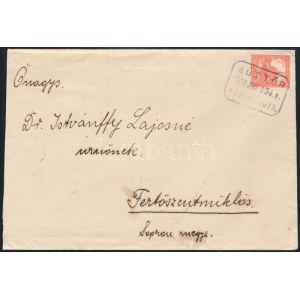 1931 Levél SÜTTŐR postaügynökségi bélyegzéssel / Cover with postal agency postmark