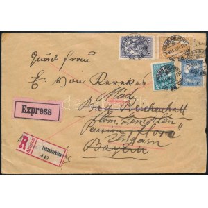1931 Expressz ajánlott levél 1,62P bérmentesítéssel, MAGYAR KIR. POSTA 28...