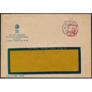 1932 20f perfin bélyeg levélen / perfin on cover