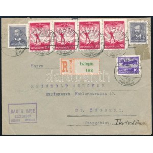 1933 Ajánlott levél Németországba / Registered cover to Germany