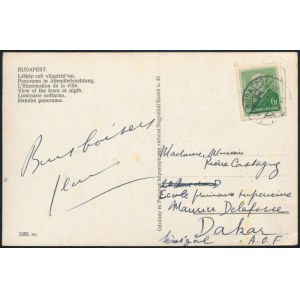 1939 Képeslap Francia Nyugat Afrikába / Postcard to Dakar, French Westafrica