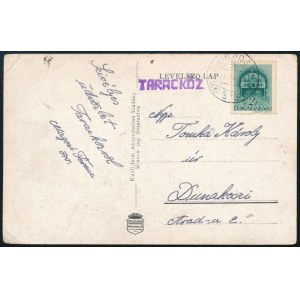 1939 Képeslap / Postcard TARACKÖZ