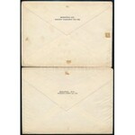 1939 Bethlen blokkpár 2 db ajánlott levélen alkalmi bélyegzéssel / Mi block 5...