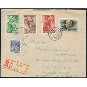 1940 Ajánlott levél / Registered cover KISVÁRDA - Lukanénye