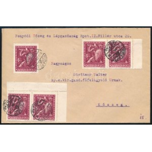 1943 5 db Hadigondozás 4f levélen / 5 x Mi 724 on cover