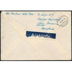 1943 14 bélyeges ajánlott levél Svájcba / Registered cover with 14 stamps to Switzerland