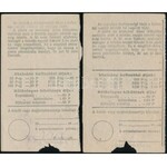 1942 2 db tábori posta pénzes feladóvevény / Field post money order receipts, 2 pieces