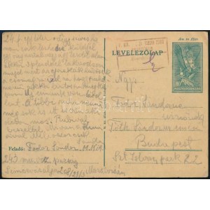 ~1943 Levelezőlap / Postcard M.KIR. 21. TÁBORI ZSIDÓ MUNKÁSSZÁZAD
