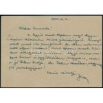 1944 Tábori posta levelezőlap / Field postcard Katona - gondozó összekötő törzs + GYŐR