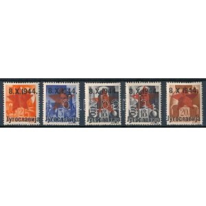 Zenta 1944 5 db bélyeg (13.000) / 5 stamps. Signed: Bodor