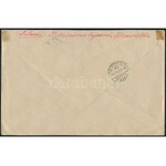 1945 Ajánlott levél készpénzes bérmentesítéssel és szükség ragjeggyel ...