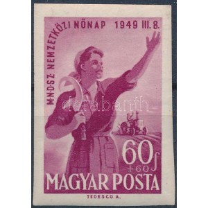 1949 Nőnap vágott bélyeg (10.000) / Mi 1036 imperforate