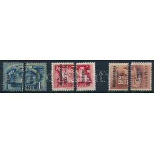 1950-1952 Meghatalmazás-érvényes bélyegek, 6 db