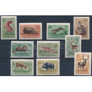 1953 Erdei állatok vágott sor (15.000) / Mi 1285-1294 imperforate set