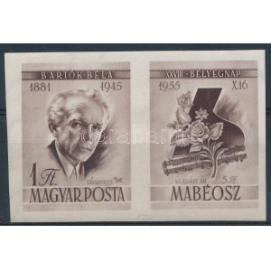 1955 Bélyegnap Bartók szelvényes vágott bélyeg (10.000) / Mi 1452 Zf imperforate