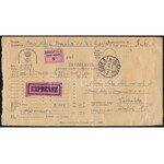 1948 Expressz értéklevél 8,60Ft bérmentesítéssel / Express insured cover