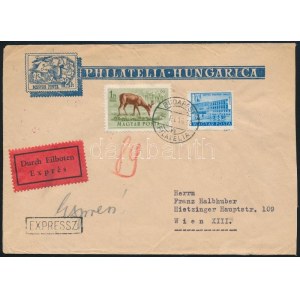 1954 Expressz levél Budapestről Bécsbe / Express cover to Vienna