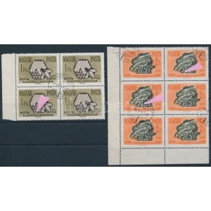 1958 Takarékosság és biztosítás 3 db lemezhibás bélyeg (8.600) / 3 stamps with plate variety