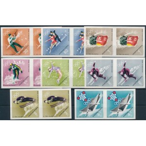 1968 Téli olimpia vágott sor párokban / Mi 2379-2386 imperforate pairs