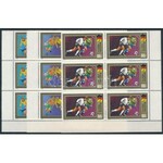 1972 Labdarúgó EB 6 értéke ívsarki hatostömbökben, ívszéli feliratok nélkül / 6 stamps in corner blocks of 6...