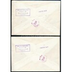 1974 Sakk vágott sor 2 db futott FDC-n New Yorkba, érkeztetve (25.000+) / Mi 2957-2963 imperforate set on 2 FDC...