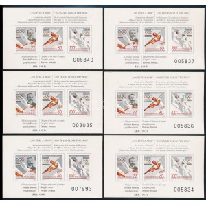 1995 6 db Olympiafila bélyegfüzet (12.000) / 6 stamp booklets