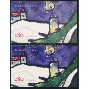 2000-2001 Karácsony 2 klf bélyegfüzet, ebből a 2001-es ritka kiadás, RRR! (10.000) ...