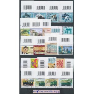 2009 19 klf vonalkódos MINTA bélyeg berakólapon / 19 different SPECIMEN stamps with bar code