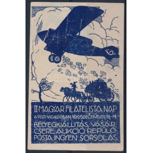 1925 II. Magyar Filatelista nap emlékív / souvenir sheet