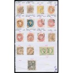Ausztria 1850-1867 kb. 250 bélyeg jobb értékekkel cserefüzetben közte Lombardia, néhány magyar bélyegzés stb. ...