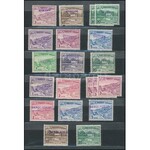 Banglades speciális provizórium gyűjtemény: 250 db különféle felülnyomott pakisztáni bélyeg 1971-ből...