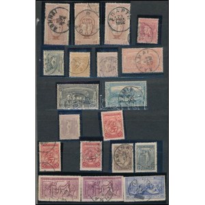 Görögország 1896-1910 19 db bélyeg, közte Olimpia 1 Drachma / Greece 1896-1910 19 stamps