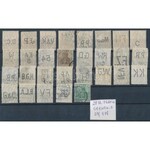 Deutsches Reich perfin bélyeg összeállítás 8 db stecklapon / Deutsches Reich stamps with perfin...
