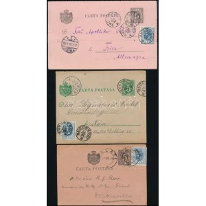 Románia 10 db küldemény az 1890-es évekből / 10 covers / postcards from 1890-1895