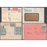 Románia 1923-1947 6 db küldemény + 3 stecklap forgalmi bélyegekkel / 6 covers / postcards ...