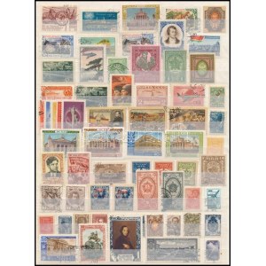 Oroszország, Szovjetunió 130 db bélyeg az 1910-es, 1920-as évekből berakólapon / Russia...