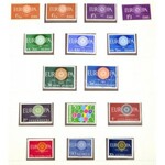 Európa CEPT gyűjtemény a jó kiadásokkal, kisívekkel, bélyegfüzetekkel 1956-2006 7 db falcmentes előnyomott albumban ...