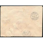1955 Ajánlott levél Svájcba légiposta bélyegekkel bérmentesítve ...