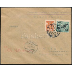 1925 Légi levél Bécsbe / Airmail cover to Vienna
