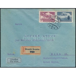 1933 Ajánlott légi levél Bécsbe / Registered airmail cover to Vienna