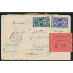 1934 Ajánlott levél Kispestre / Registered cover to Hungary