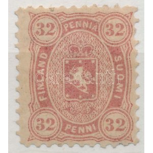 1875 Mi 18 Ay (Mi EUR 500,-) (papírelvékonyodás / thin paper)