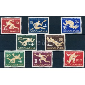 1956 Nyári olimpia, Melbourne sor Mi 804-811 (Mi EUR 150.-)