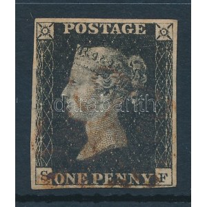 1840 Black Penny Mi 1